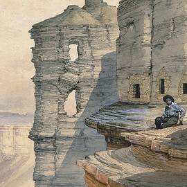 Cliff Houses On The Rio Mancos, Colorado by William Henry Holmes