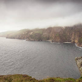 Cloudy Cliffs Slieve League, Teelin, County Donegal, Ireland, Wild Atlantic Way, Europe by Günther Bayerl