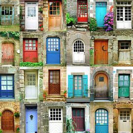 Colorful Doors In French Region Of by Maica