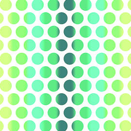 Colorful Dots Pattern - Polka Dots - Pattern Design 3 - Turquoise, Teal, Blue, Green, Aqua by Studio Grafiikka
