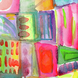 Colorful Patchwork 2- Art by Linda Woods by Linda Woods
