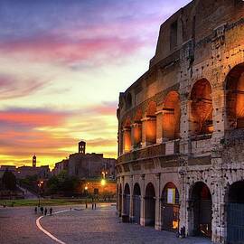 Colosseum At Sunset by Christopher Chan