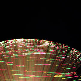 Coloured lights and motion blur abstract by Seeables Visual Arts