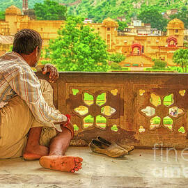 Contemplation of Amer Fort - India by Stefano Senise
