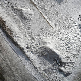 Corner Park in Winter Grand Rapids Michigan by Mary Lee Dereske