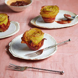Crispy Potato Roses Wrapped In Bacon by Stockfood Studios /  Photisserie