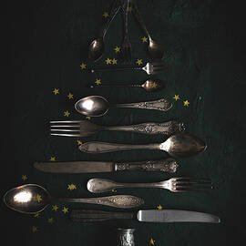 Cutlery Christmas Tree by Zaneta Hajnowska,