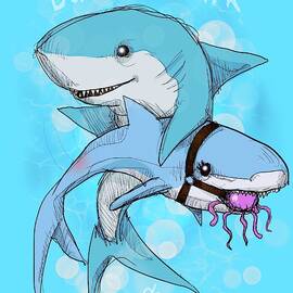 Daddy Shark by Ludwig Van Bacon
