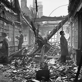 Damaged Library by Central Press
