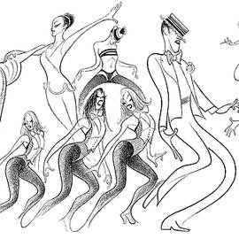 Dancin by Al Hirschfeld
