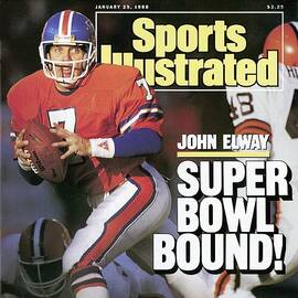 Denver Broncos Qb John Elway, 1988 Afc Championship Sports Illustrated Cover by Sports Illustrated