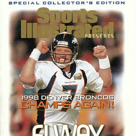 Denver Broncos Qb John Elway, Super Bowl Xxxiii Champions Sports Illustrated Cover by Sports Illustrated