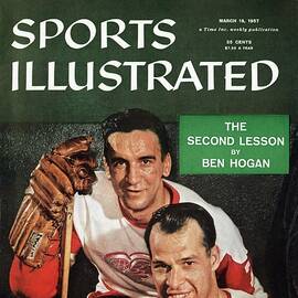 Detroit Red Wings Ted Lindsay And Gordie Howe Sports Illustrated Cover by Sports Illustrated