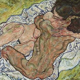 Die Umarmung by Egon Schiele