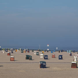 Different Beach Chairs At Beach Of Neuharlingersiel, Spiekeroog, Saxony, Germany by Jalag / Marion Beckhäuser