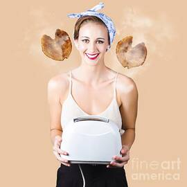 Cafe pinup serving up hearty breakfast by Jorgo Photography