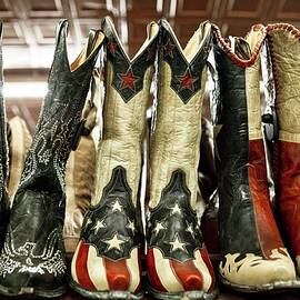 Display Of Western Boots by Kav Dadfar