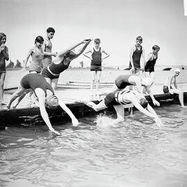 Diving Into Lake Michigan by Chicago History Museum