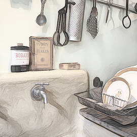 Doing Dishes by Alison Frank