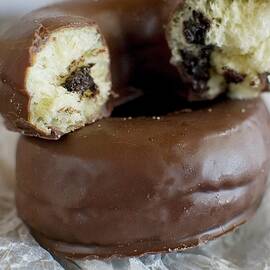 Doughnuts With Chocolate Glaze And Chocolate Filling by Pitout, Kristen