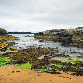Dramatic landscape of the Ballintoy Harbor shoreline in Northern Ireland by Miroslav Liska