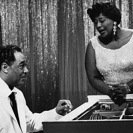 Duke Ellington And Ella Fitzgerald by Bettmann