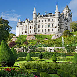 Dunrobin Castle In Scotland by Rainer Mirau