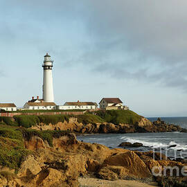 Dusk at Pigeon Point Lighthouse  by Natural Focal Point Photography
