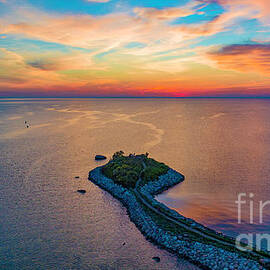 Dusk at The Knob by Veterans Aerial Media LLC