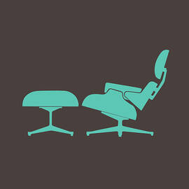 Eames Lounge Chair and Ottoman I by Naxart Studio