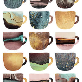 Earthy Coffee Cups by Elisabeth Fredriksson