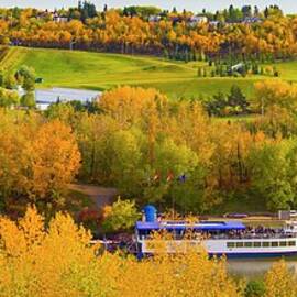 Edmontons River Valley With Fall Trees by Designpics
