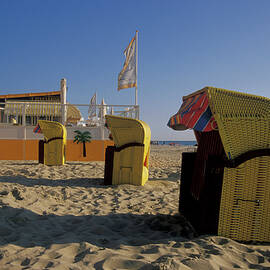 Egmond Aan Zee, Beach With Beachchairs, Netherlands, Europe by Foto Herzig