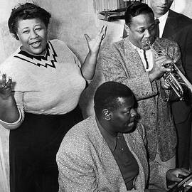 Ella Fitzgerald, Oscar Peterson, Roy by Bettmann