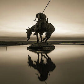 End of the Trail at Top of the Rock - Sepia II by Gregory Ballos