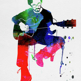 Eric Clapton Watercolor by Naxart Studio