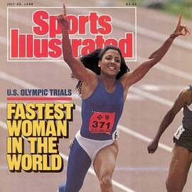 Fastest Woman In The World Florence Griffith-joyner Smashes Sports Illustrated Cover by Sports Illustrated