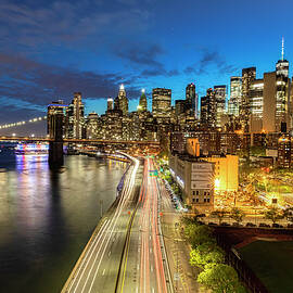 Fdr Drive & Financial District, Ny by Claudia Uripos