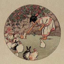 Feeding The Bunnies by Helen Hyde