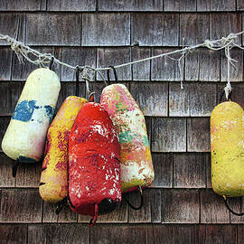 Fishing Buoys by Amanda White