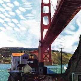 Fishing Under The Golden Gate by John Falter