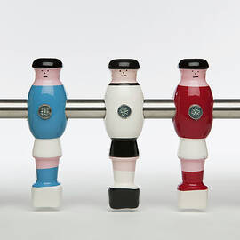 Five Foosball Figurines Wearing by Caspar Benson