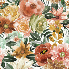 Floral Chic Pattern I by Dina June