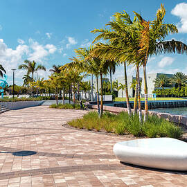 Florida, Boca Raton, Wildflower Park Overlooking The Intracoastal Waterway by Laura Diez
