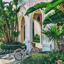 Florida, Palm Beach, Bicycle By The Colony Hotel by Laura Diez