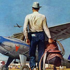 Flying Cowboy by Mead Schaeffer