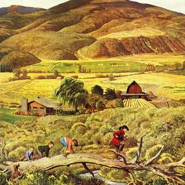 Following The Leader by John Clymer