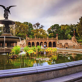Fountain, Central Park, Nyc by Antonino Bartuccio