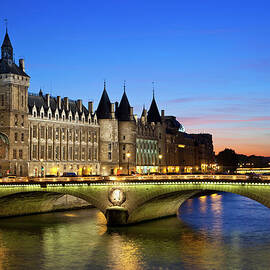 France, Paris, Conciergerie And River by Sylvain Sonnet