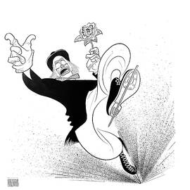 Freddie Trenkler In Hats Off To Ice by Al Hirschfeld